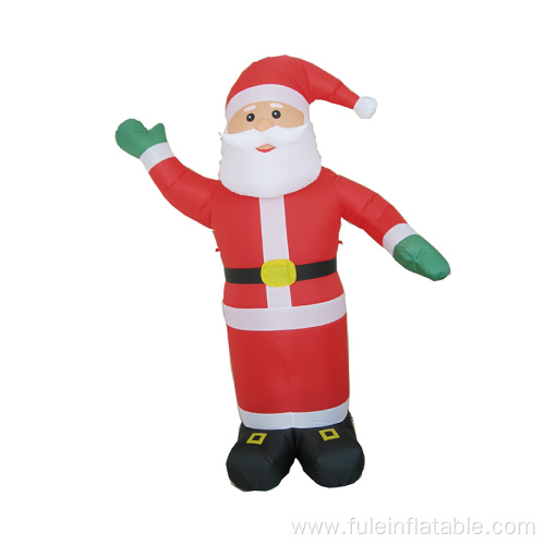 Inflatable santa waving right arm claus decoration